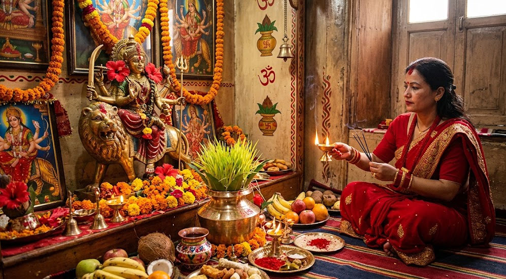 आश्विन शुक्ल षष्ठीः कात्यायनी देवीको पूजा आराधना गरिँदै
