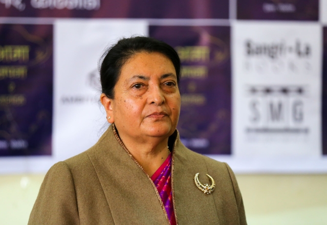 पूर्वराष्ट्रपति भण्डारी चीन प्रस्थान